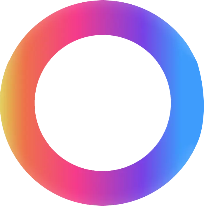 Abstract rotating circle shape