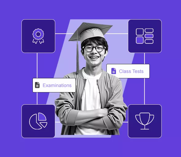 Exams and Tests result card screen