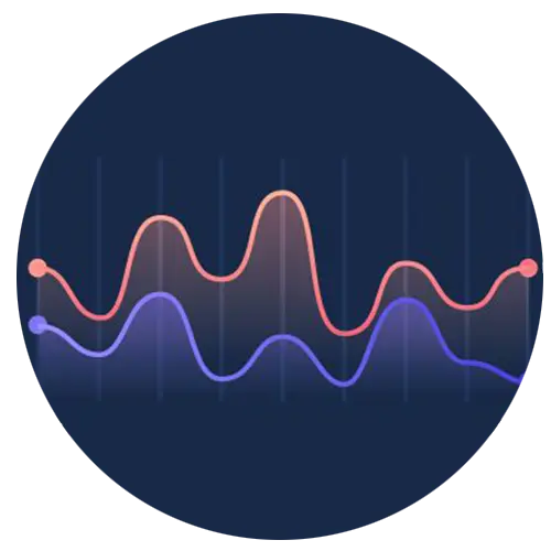 Revenue growth graph visualization
