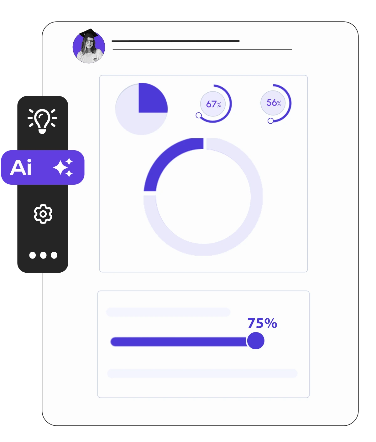 Student looking at a digital device